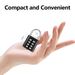 8-digit Combination Outdoor Button Waterproof Fixed Random Code Padlock Zinc Alloy Luggage Travel Smart Lock With No-Key Anti-theft_desvips.com