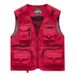 Vest Custom Printed Logo Photographer Director Vest Outdoor Mountaineering Publicity Vest Multi Pocket Overalls_desvips.com