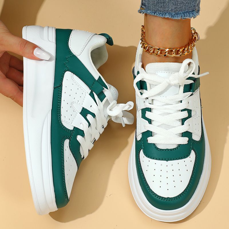 Couple's Thick Soled Skateboard Breathable, Lightweight, Casual Sports Student Outdoor Versatile Trendy S, Women's_desvips.com