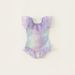 Mermaid For Girls One-Piece With Small Flutter Sleeves Sweet Ruffle Swimsuit Cute Baby Girl_desvips.com