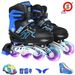Adjustable Adult Roller Skates Soft Speed Skating Inline Skates For Children And Students_desvips.com