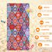 Beach Towel Double Sided Fleece Quick Drying And Absorbent Microfiber Swimming Towel_desvips.com