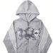 Street Hoodie American Style Long Sleeve Pullover Printed Pattern Sweatshirt And Sweatpants Set_desvips.com