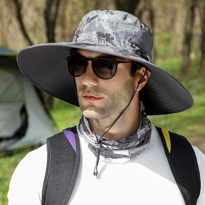 Solar Powered Men Outdoor Hiking Summer Sun Protection Fishing Hat With Fan For Adults_desvips.com