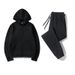 2025 Autumn Winter Zipper Sweatpants 2-Piece Sportswear Solid Color Couple Hoodie Sweatshirt Set_desvips.com