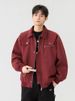 Stylish Lapel Collar For Men, Spring And Autumn American High Street Patchwork Design, Loose Casual Windproof Motorcycle_desvips.com