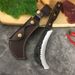 Forged Durian Outdoor Trail-breaking Hammer-patterned Sickle, Curved Knife, Fruit Knife For Cutting Sugar Cane, Banana,_desvips.com