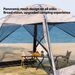 6 Person Camping Tent, Waterproof Windproof Sun Shelter, Instant Setup Family Tent For Outdoor Beach Picnic, 210D Oxford Fabric_desvips.com