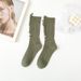 Trendy Ripped Beggar Socks For Women Thin Slouch JK Style Casual Long Cotton Socks For Spring/Summer Instagram Style Sports & Outdoor Accessories_desvips.com