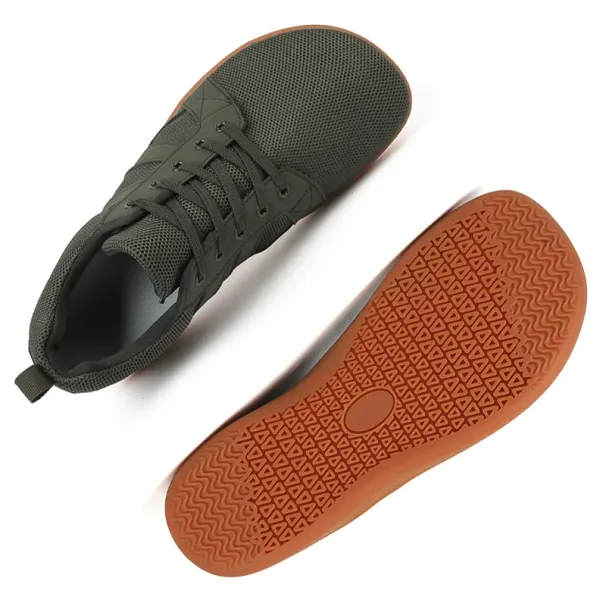 New Men's Wide Barefoot Unisex Minimalist Artificial Sneakers Lightweight Adjustable Slip On Walking Shoes_desvips.com