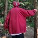 Burgundy Fashionable Sun Protection Jacket For Men, Summer American Retro Hooded Windbreaker, Trendy Brand Couple's_desvips.com