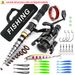 Beginner Ultra Short Sea Fishing Gear Lure Reel Portable Casting Rod Full Set Fish Hooks Hard Bait_desvips.com