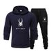 New Men's And Women's Spider Web Set Sweatshirt Hooded Casual Fleece Trendy Brand Sweatpants With Letters_desvips.com