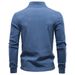 Warm Base Layer Zipper Half Stand Collar Sweatshirt Long Sleeve New 2025 Men's European Size Autumn Winter Derong_desvips.com
