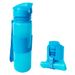 500ml creative silicone folding kettle Running fitness portable water cup outdoor sports water cup_desvips.com