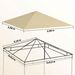 Ersatzdach Für Pavillon 3 X 3 M Wasserabweisend Pavillondach UPF30+ Ersatzbezug Oxford-Stoff, 370 G/m², Beige_desvips.com