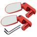 Kaou 2Pcs Adjustable Mountain Bike Bicycle Cycling Handlebar End Rearview Mirror_desvips.com