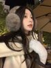 Large Plush Anti-Fox Fur Muffs Warm Covers For Women Winter Cold-Proof Ear Warmers Thickened Easy To Store Face Slimming_desvips.com