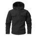 Cross-border European Size Fleece-lined For Men, Autumn And Winter Thickened Warm Outdoor Camouflage Waterproof Hooded_desvips.com