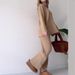 Women's Clothing autumn new solid color fashion lapel loose casual sweater two piece set for women_desvips.com