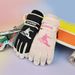 2025 New Children's Ski Gloves Winter Fleece Lined Warm Windproof Waterproof Outdoor Riding Sports Boys Girls_desvips.com