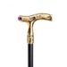 Crane Walking Cane Purple Gemstone Fashion Decorative Walking Stick Gentleman Elegant Cosplay Cane Knob Crosier 93cm_desvips.com