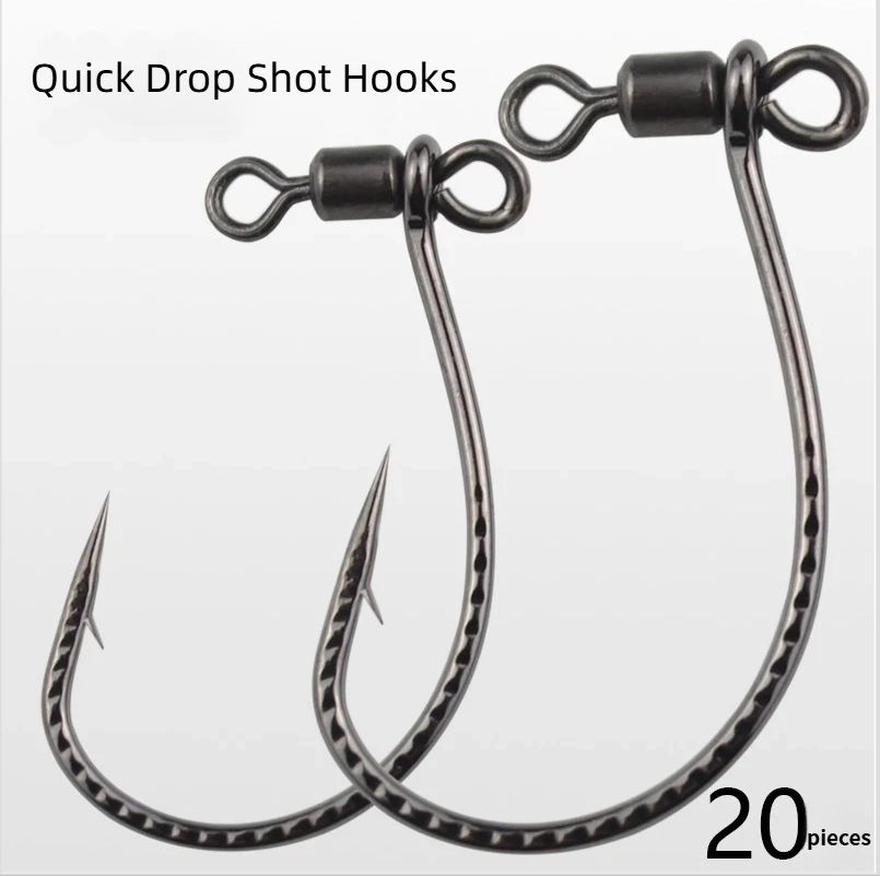 No-Tie Modified Dragon Scale Jig 8003 Fast Lure Loach Mandarin Fish Bass Hook_desvips.com