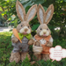 Rustic Style 45cm Straw Rabbit Kindergarten Handmade Plant Easter Home Decoration Shop Garden Arrangement_desvips.com