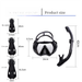 Outdoor Sports Mask Snorkel Regulator Fins Flippers Three-Piece Snorkeling Three Treasures Set Diving Goggles_desvips.com