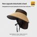 Large Brim Empty Top Hat Women's Summer UV Protection Rear Neck Visor Foldable Travel Beach Sun Hat_desvips.com