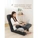 Multifunctional Lazy Sofa Tatami Ergonomic Folding Bedroom Balcony Style Backrest Chair_desvips.com