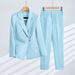 Women's Clothing Pants Set White Suit Jacket Suit Fashion Business Dress Female Beautician Work Clothes Fashion_desvips.com