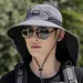 Caps Summer Wide Brim Neck Protection Unisex Bucket Hats Outdoor Visor Quick-drying Panama Sunscreen Tied Fishing Hiking Hat_desvips.com