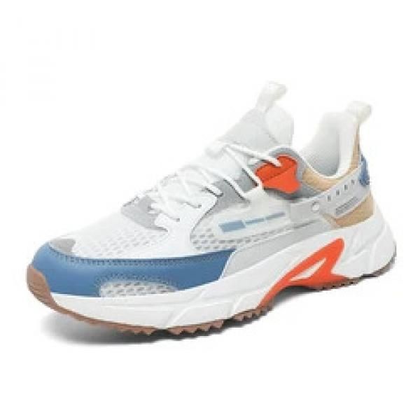 MOQ 1 Custom Plus Size US 13 14 EU 47 48 Man Casual Sports Sneakers Blank Mesh Leather Running Walking Shoes For Men_desvips.com