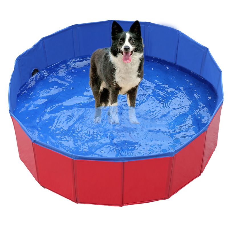 PVC Pet Bath Tub/pool/foldable Cat/dog Pool/swimming Pool/cat Litter Box_desvips.com