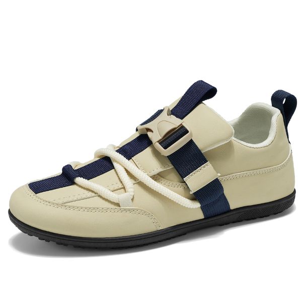 Mens Casual 2025 New Lightweight Breathable Leather Sneakers Suitable Walking Street Fashion Sports Flat Skate Shoes Man_desvips.com