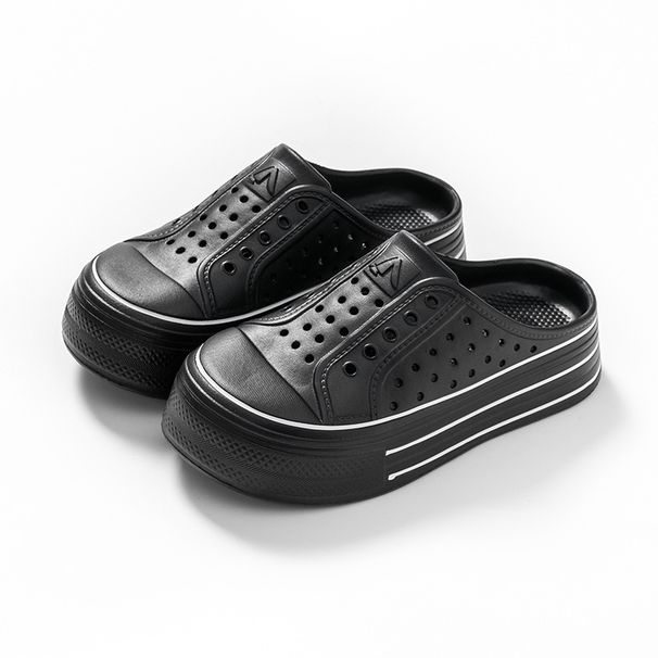 Women's Fashion Platform Hole Shoes - Ultra Soft & Height Boost (Closed-Toe Design Casual & Beach Wear Non-Slip Sole)_desvips.com