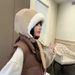 【 Warm Artifact 】 Plush Warm Ear Protection, Cold Protection, Warm Cycling Baotou, Lei Feng Dual Purpose Bag, Surrounding Hat_desvips.com