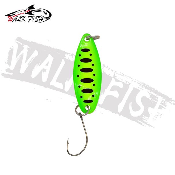 WALK FISH 3.4cm 3.5g Spoon Trout Fishing Lure Metal Sequins Spinner Hard Bait Sequins Noise Paillette Artificial Bait Sea Bass_desvips.com