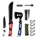 Mossy Oak Hatchet, Machete, And Hunting Knife Set With Sheath_desvips.com