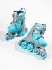 Roller skates can be adjusted multi-functional children's female roller skates flash wheel_desvips.com