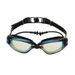 New swimming goggles one-piece silicone earplugs electroplated swimming goggles waterproof anti-fog dazzling adult swimming goggles_desvips.com