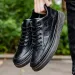 Leather Casual In Spring And Autumn New British Style Low Top Lace Up Men S Shoes Classic Flat Sole For Outdoor Ddmydog_desvips.com