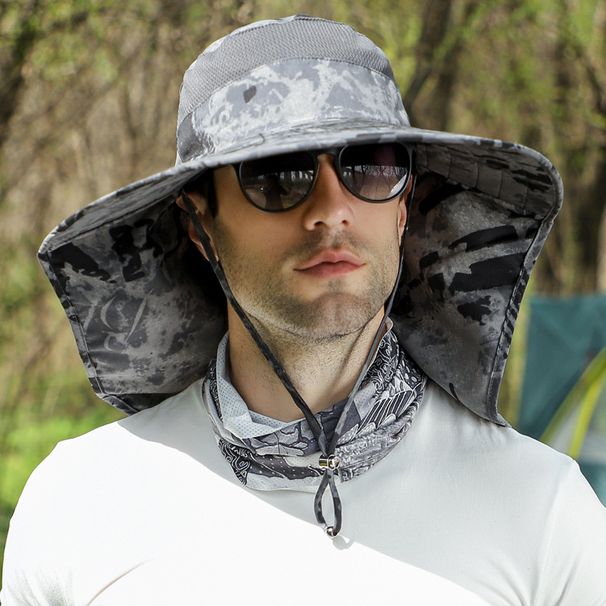 Fisherman Hat Fishing Hat Men's Summer Sun Visor Sun Protection Neck Large Shawl Hat Outdoor Beach Hat Women_desvips.com