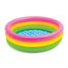 Three Ring Water Feature, Bubble Ball Inflatable Swimming Pool, Round Bubble Bottom Wading Pool, Baby Fishing, Sand Play, Rainbow Portable._desvips.com