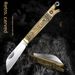 Mini Brass Handle Keychain Exquisite Tool Outdoor Portable Fruit Household Small Folding Knife_desvips.com