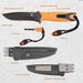 Fixed Blade Hunting Knife With Stainless Steel Blade, Sheath, Fire Starter, Sharpener, Whistle, And Compass For Survival, Tactical, Hunting, Fishing,_desvips.com