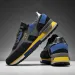 Mens Sports Made Of Genuine Leather Suede Patch Casual Lace Up Anti Slip Walking Comfortable Tennis Running Shoes W_desvips.com