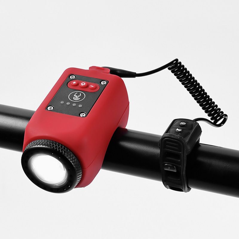 Bicycle mountain road bikes, high decibel horn lights, outdoor cycling, waterproof USB charging bike riding lights_desvips.com