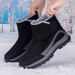 Mom's Large Women, Winter Fleece-Lined Anti-Slip Snow Middle-Aged And Elderly, Warm Northeastern Cotton Boots For Men,_desvips.com